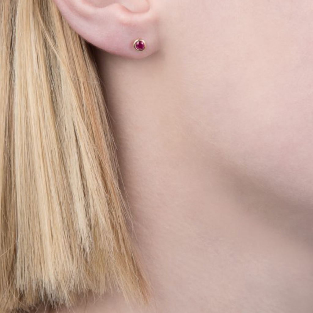 Ruby Stud Earrings