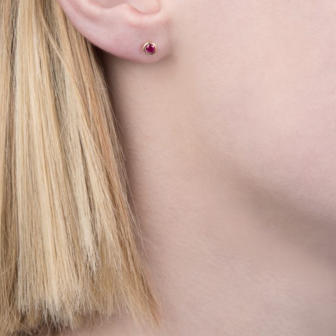 Ruby Stud Earrings