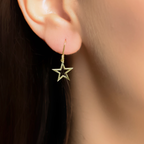 Starry Night Star Drop Earrings