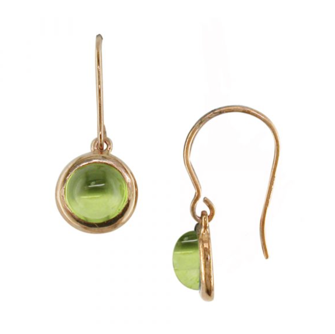 Classic Bubble Peridot Drop Earrings